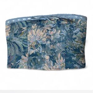 Stevie by Steve Madden blue corset top